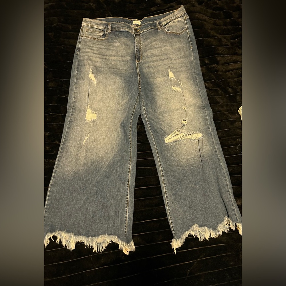 Wide Leg Plus Size Jeans